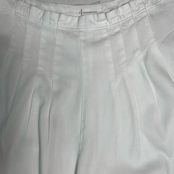 ANTHROPOLOGIE CORSET FRONT TROUSERS SIZE 6 COLOR IVORY NWT - Picture 8 of 9